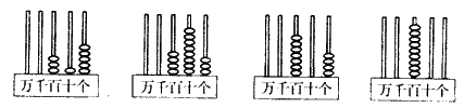 写出下面计数器上表示的数,再口头读一读.